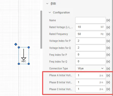 配电网静态负荷启动参数设置