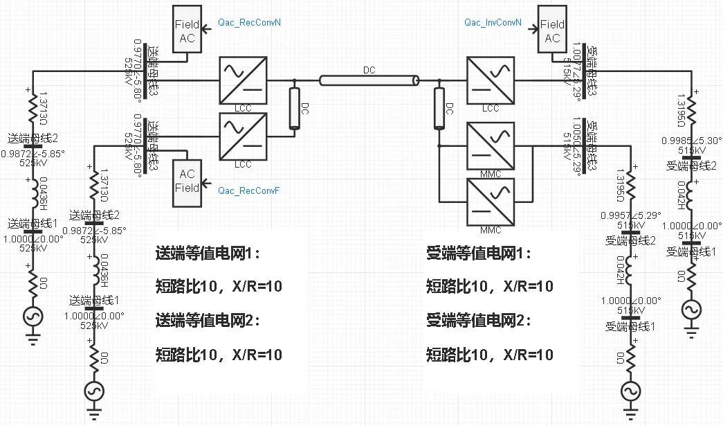特高压混合分层直流输电系统